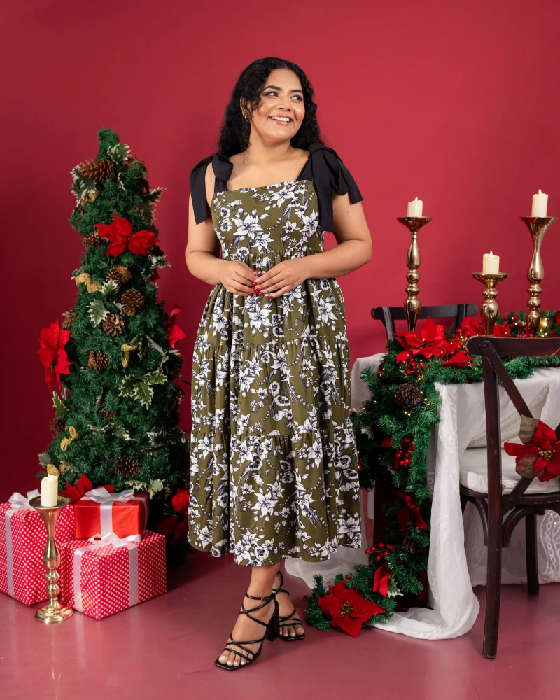Flora Serenade Midi Dress - Image 3