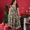 Flora Serenade Midi Dress