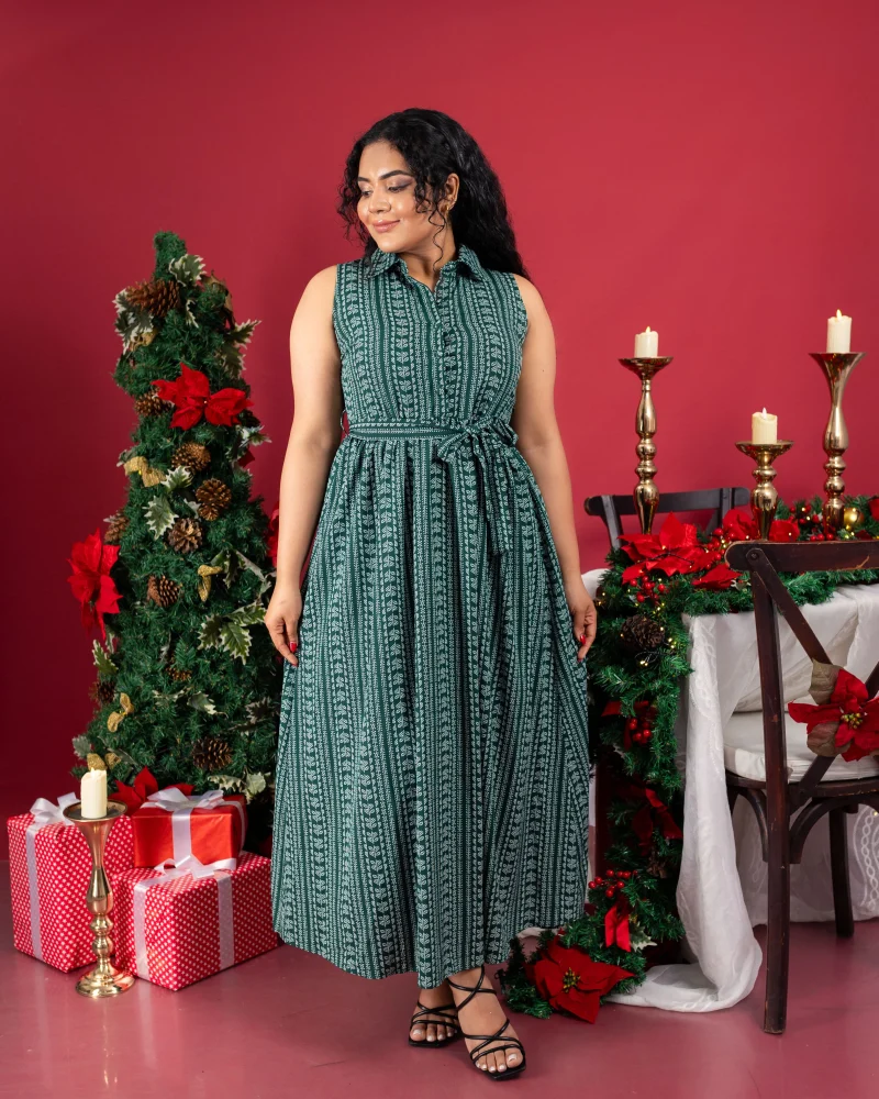 Vintage Charm Maxi Dress - Image 4