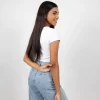 Classic Ribbed Crop Tee - Image 2