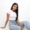 Classic Ribbed Crop Tee