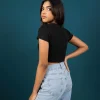 Classic Ribbed Crop Tee - Image 6