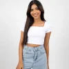 Square Neck Crop Top
