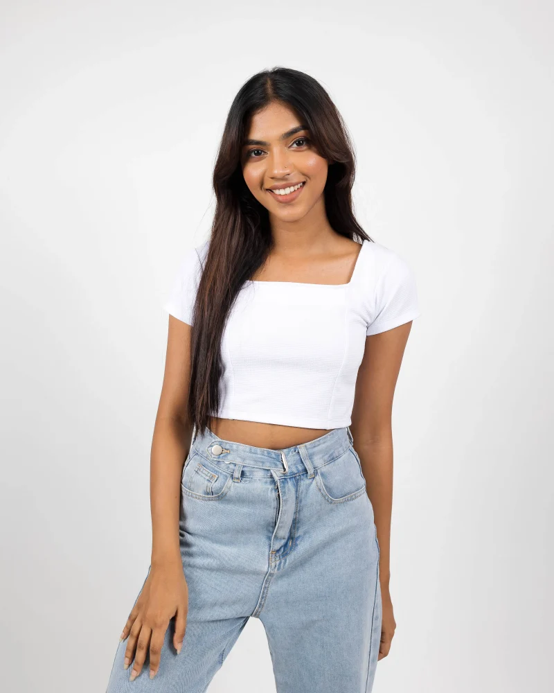 Square Neck Crop Top
