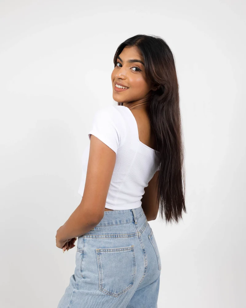 Square Neck Crop Top - Image 2