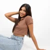 Taupe Bliss Crop - Image 2