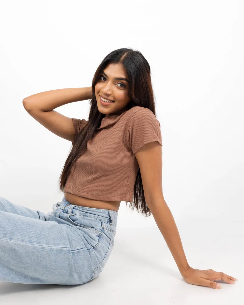 Taupe Bliss Crop - Image 2