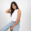 Flare Peplum Tank Top - Image 4