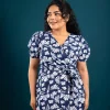 Blossom Wrap Midi Dress - Image 4