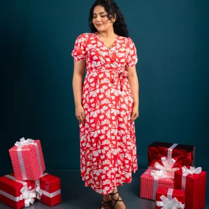 Blossom Wrap Midi Dress
