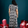 Blossom Wrap Midi Dress - Image 7