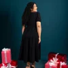 Timeless Wrap Elegance Dress - Image 6