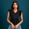 Flutter Peplum Top - Image 4