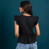Flutter Peplum Top - Image 6