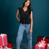 Flutter Peplum Top - Image 5