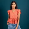 Flutter Peplum Top - Image 7