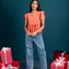 Flutter Peplum Top - Image 8