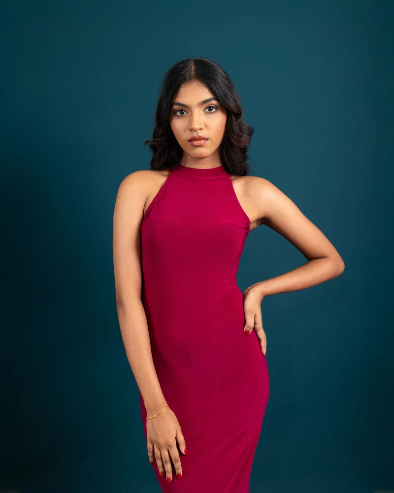 Elegance Halter Maxi Dress - Image 3