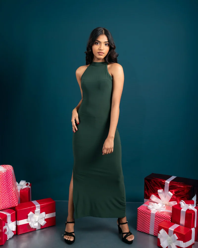 Elegance Halter Maxi Dress - Image 11