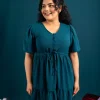 Festive Elegance Flare Dress - Image 4