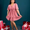 Festive Elegance Flare Dress - Image 7