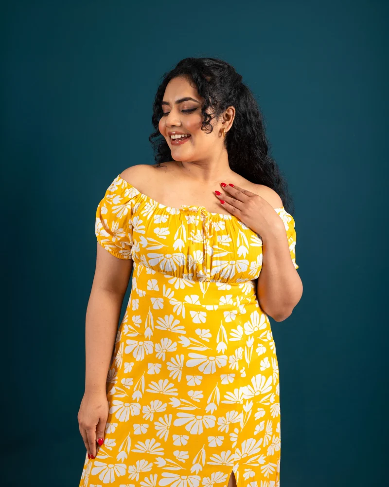 Petal Whisper Off-Shoulder Maxi Dress - Image 4