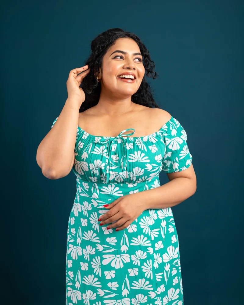 Petal Whisper Off-Shoulder Maxi Dress - Image 2