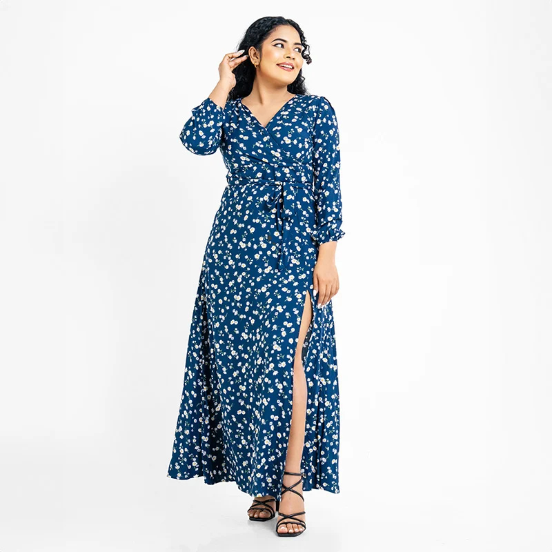 Blossom Breeze Wrap Dress
