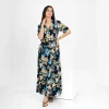 Tropical Wrap Maxi Dress - Image 6