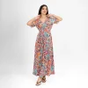 Tropical Wrap Maxi Dress - Image 4