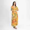 Tropical Wrap Maxi Dress - Image 2