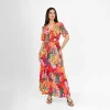 Tropical Wrap Maxi Dress - Image 8