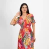 Tropical Wrap Maxi Dress - Image 7