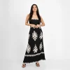 Patterned Bandeau Maxi Dress - Image 3