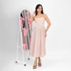 Eyelet Bandeau Midi Dress - Image 6