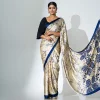 Patterned Bali Silk Saree - Image 3