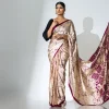 Patterned Bali Silk Saree - Image 4
