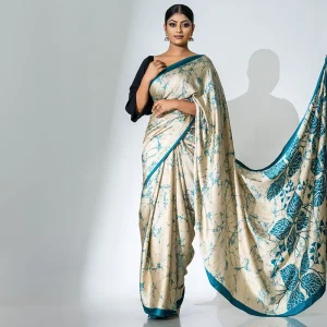 Patterned Bali Silk Saree