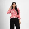 Modern Swirl Statement Blouse - Image 7