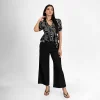 Floral Charm Wrap Blouse - Image 2