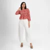 Modern Swirl Statement Blouse - Image 2