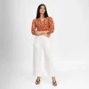 Playful Charm Wrap Blouse - Image 3