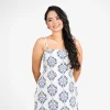 Timeless Printed Strappy Maxi Dress