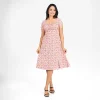 Romantic Floral Midi Dress - Image 2