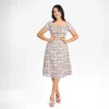 Romantic Floral Midi Dress - Image 6