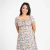 Romantic Floral Midi Dress - Image 4