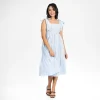 Graceful Bow-Tie Strap Tiered Midi Dress - Image 9