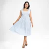 Graceful Bow-Tie Strap Tiered Midi Dress - Image 7