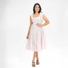 Graceful Bow-Tie Strap Tiered Midi Dress - Image 3