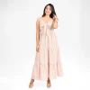 Charming Bow-Tie Checkered Maxi Dress